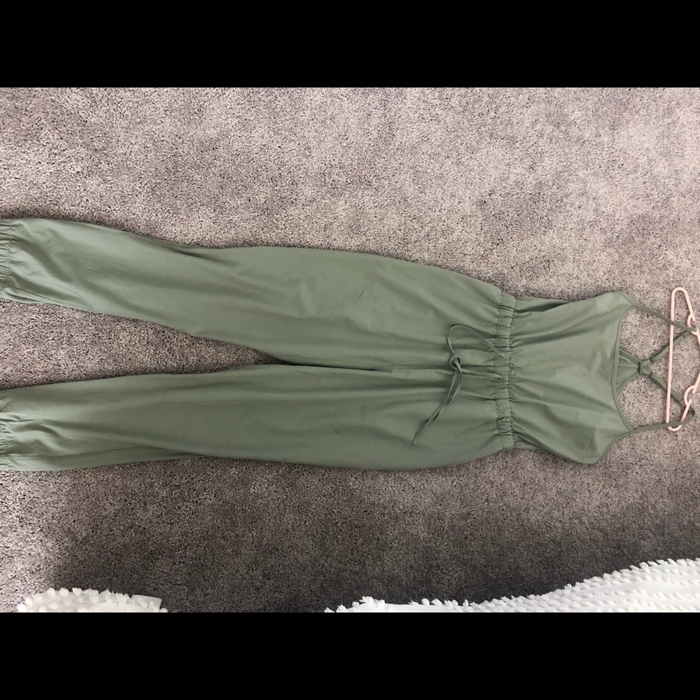 A&F Sage green jumpsuit